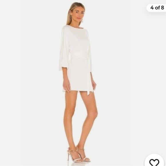 NWT NBD Maika Boat Neck Kimono sleeve Mini Dress - Picture 4 of 10